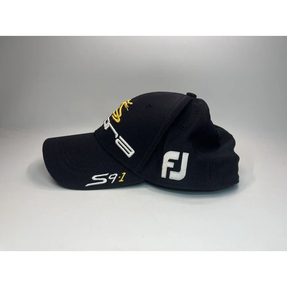 Cobra Pro V1 FootJoy Golf Hat New Era Flex Fit Black Sz L/XL